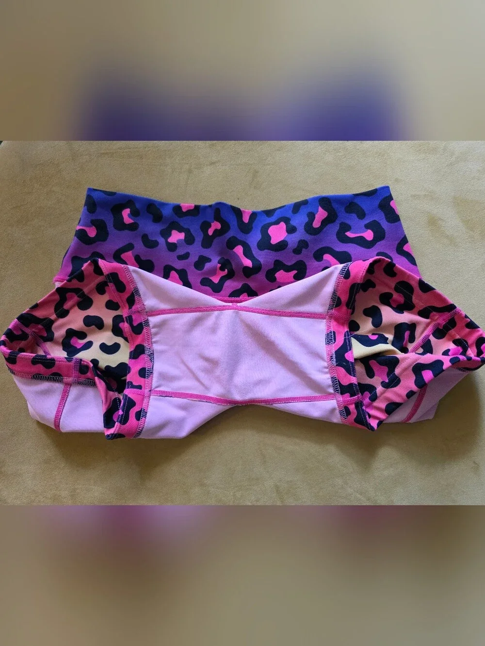 CVG Rainbow Leopard Shorts - Picture 4 of 6